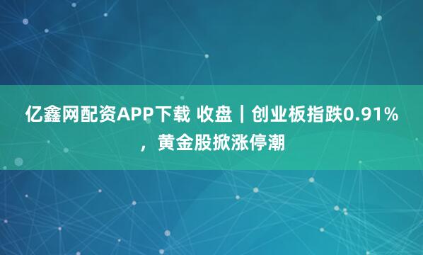 亿鑫网配资APP下载 收盘｜创业板指跌0.91%，黄金股掀涨停潮
